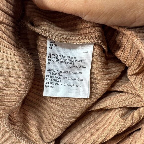 Bar III  Bodycon Skirt Womens Size Small Camel Tan Stretch New - Picture 4 of 7